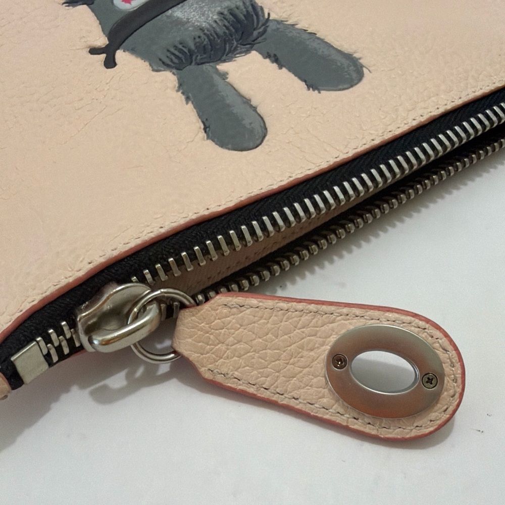 Coach X Gary Baseman LTD ED EMMANUEL HARE RAY PINK LEATHER CLUTCH BAG 216/305 - Picture 4 of 11